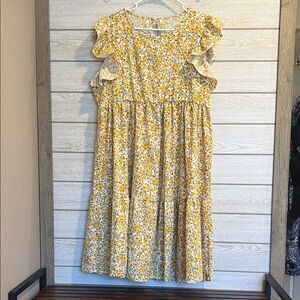 Floral Yellow Dress